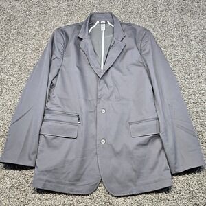 State And Liberty  Athletic Fit Utility Blazer Men Size 44 Gray